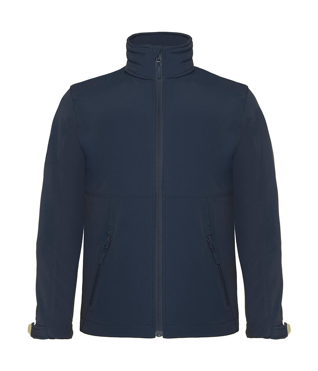 Hooded Softshell/kids in Farbe Navy