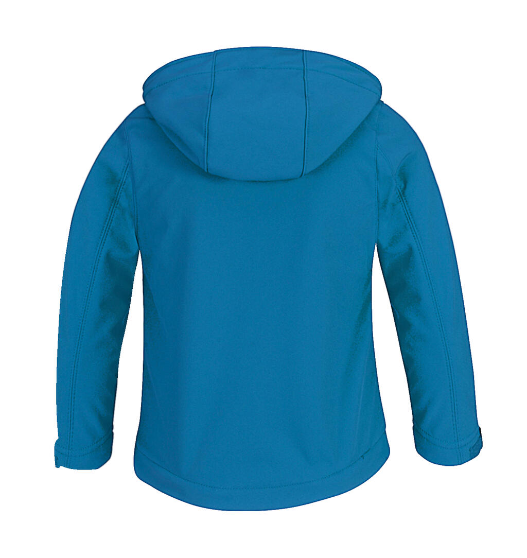 Hooded Softshell/kids in Farbe Black