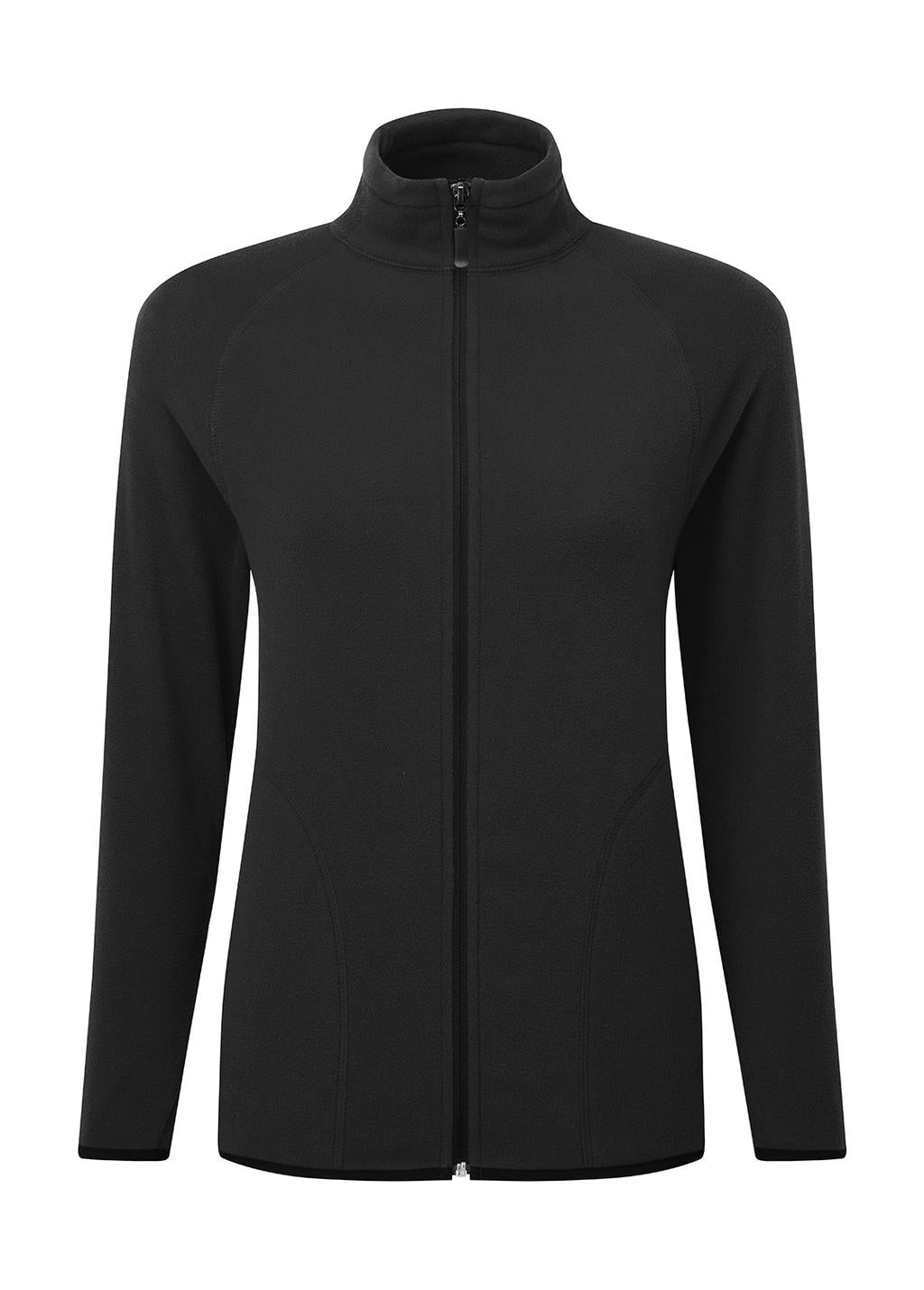 Ladies' Full Zip Microfleece in Farbe Dark Black