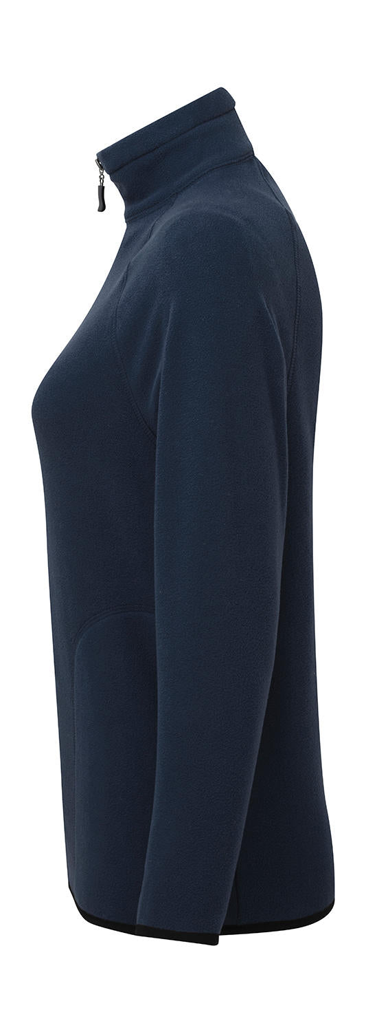 Ladies' Full Zip Microfleece in Farbe Dark Black