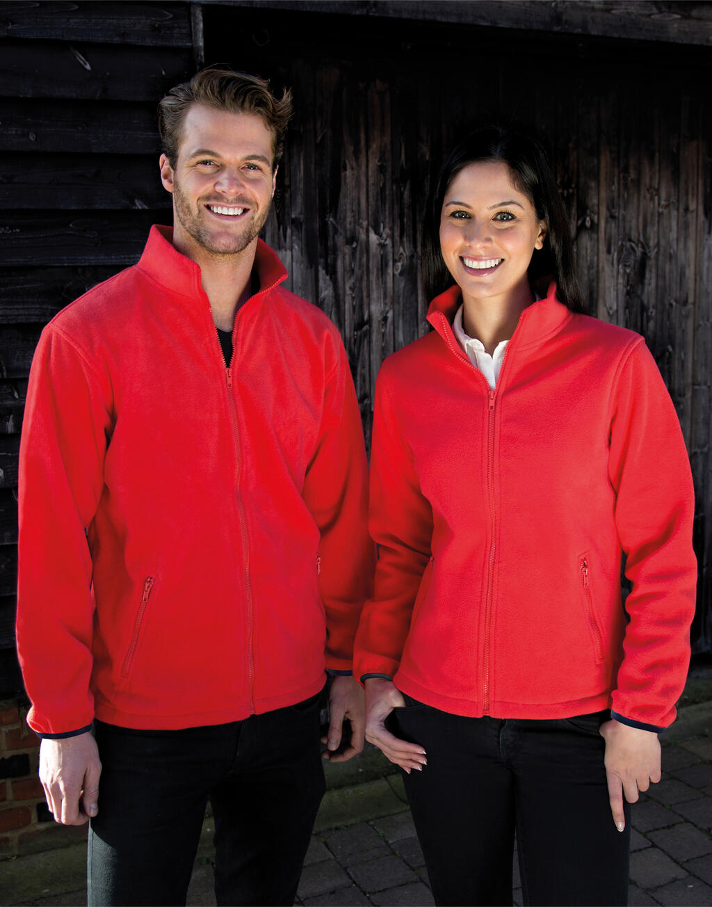 Womens Fashion Fit Outdoor Fleece in Farbe Black