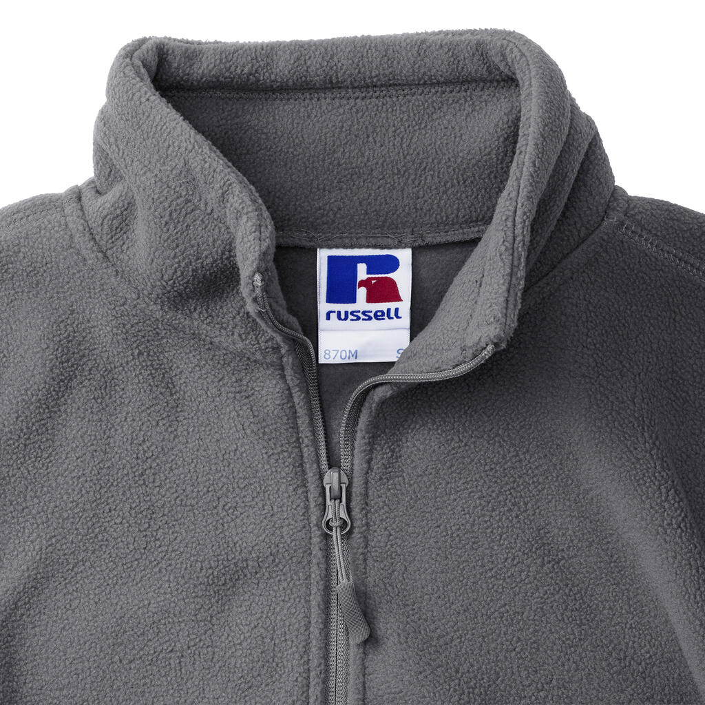 Men's Full Zip Outdoor Fleece in Farbe Black