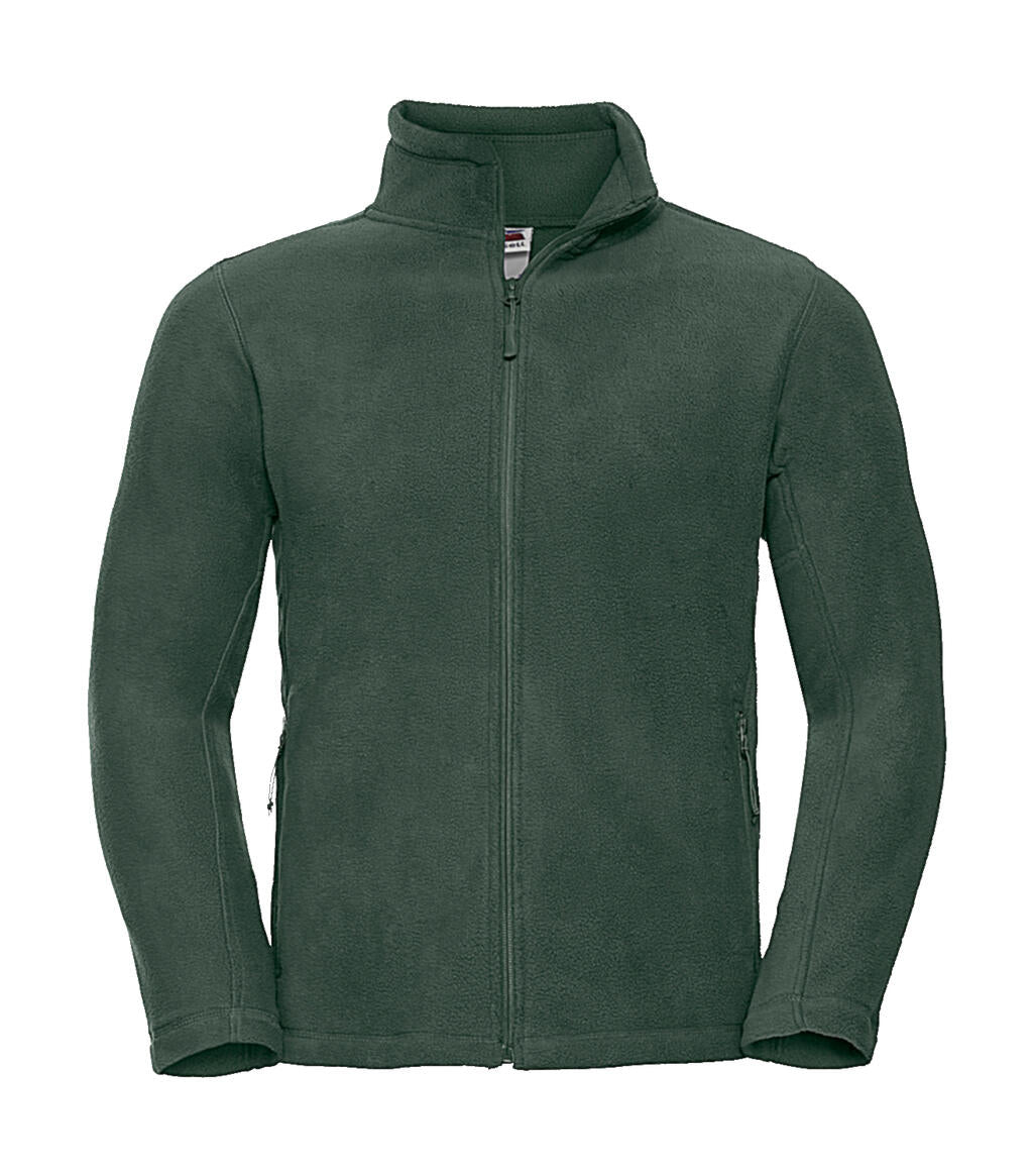 Men's Full Zip Outdoor Fleece in Farbe Bottle Green