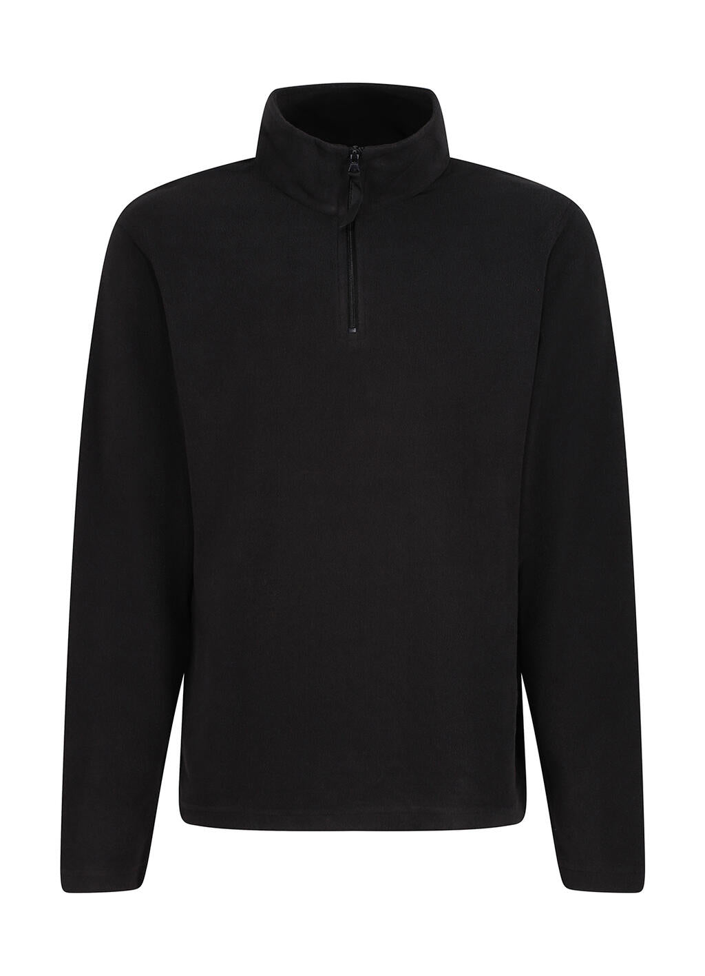 Micro Zip Neck Fleece in Farbe Black