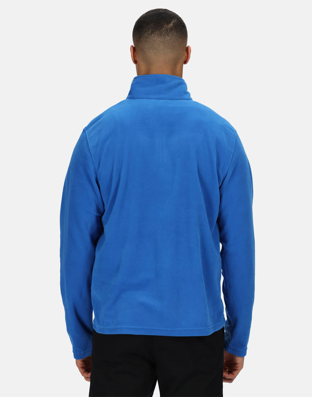 Micro Zip Neck Fleece in Farbe Black