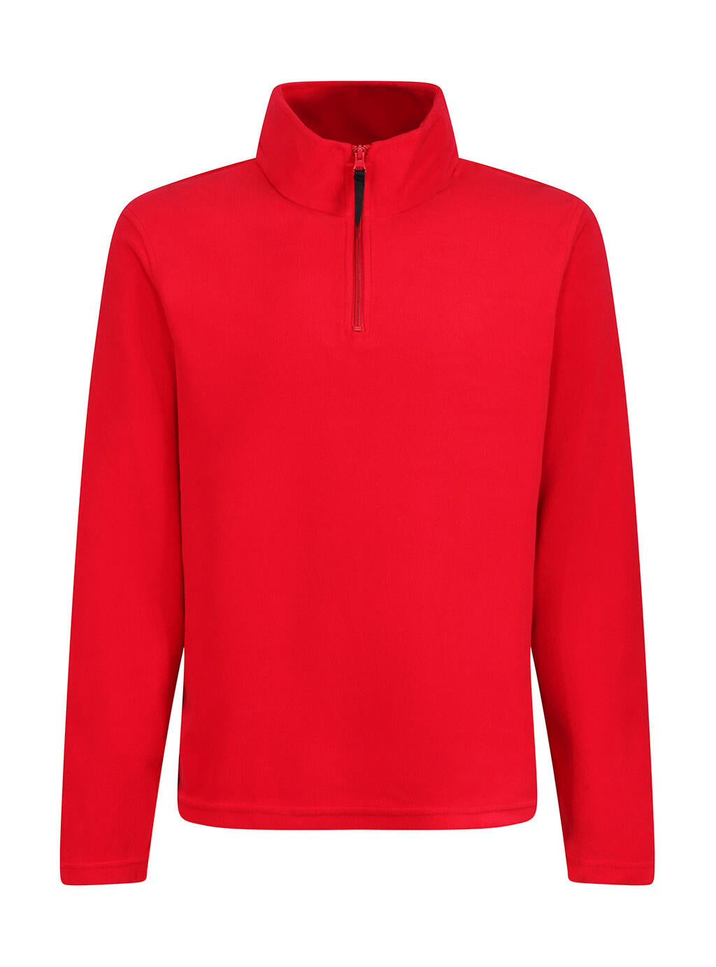 Micro Zip Neck Fleece in Farbe Classic Red