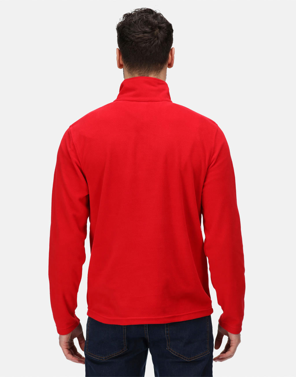 Micro Zip Neck Fleece in Farbe Black