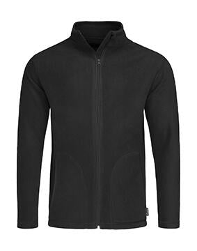 Fleece Jacket in Farbe Black Opal