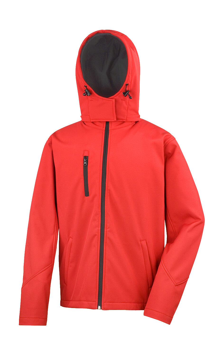 TX Performance Hooded Softshell Jacket in Farbe Red/Black
