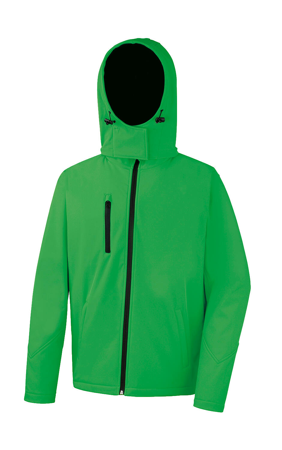 TX Performance Hooded Softshell Jacket in Farbe Vivid Green/Black
