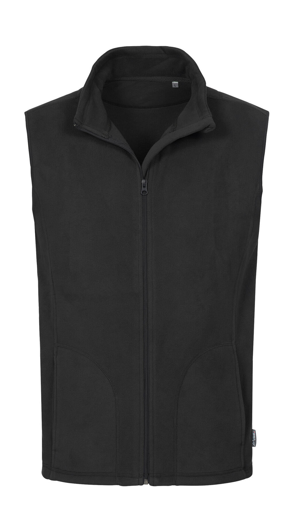 Fleece Vest in Farbe Black Opal
