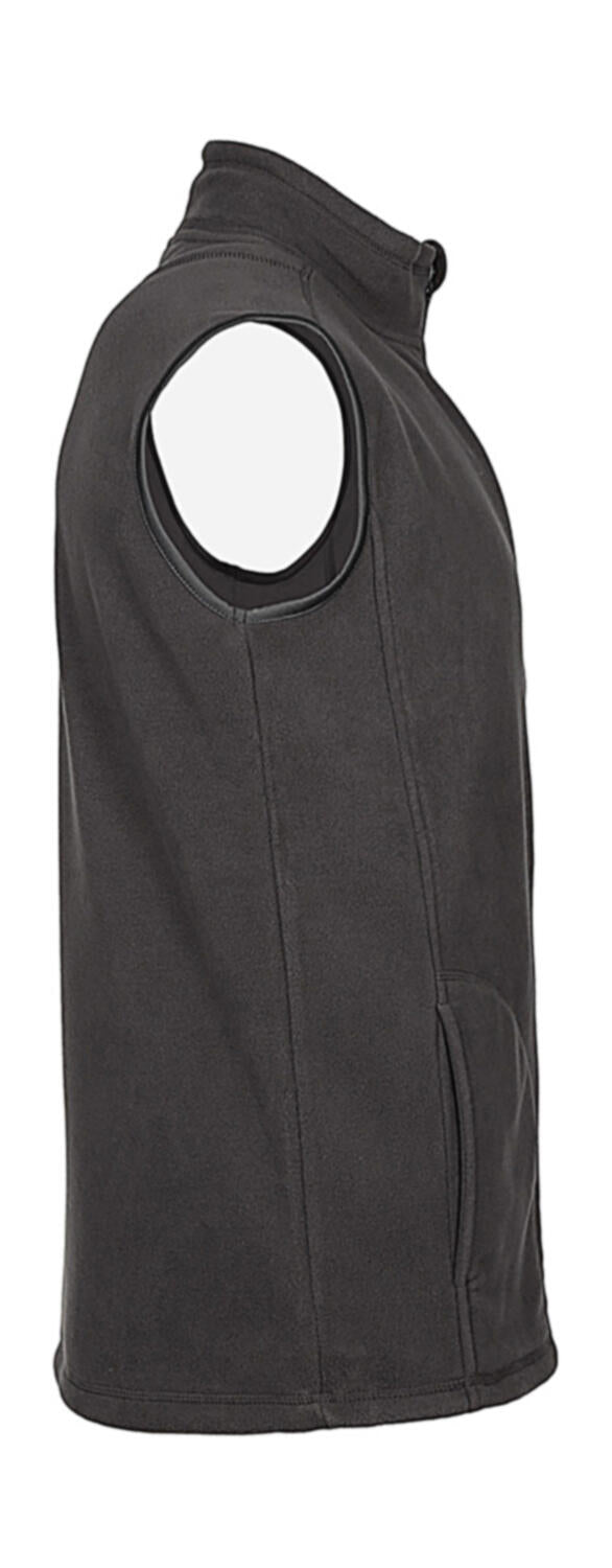 Fleece Vest in Farbe Black Opal