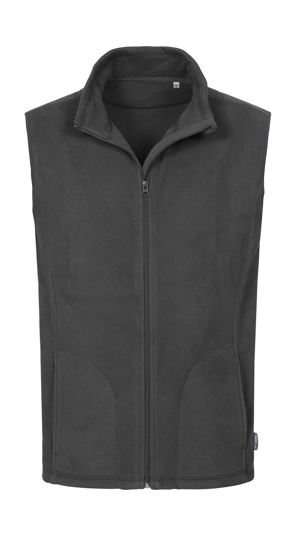 Fleece Vest in Farbe Grey Steel