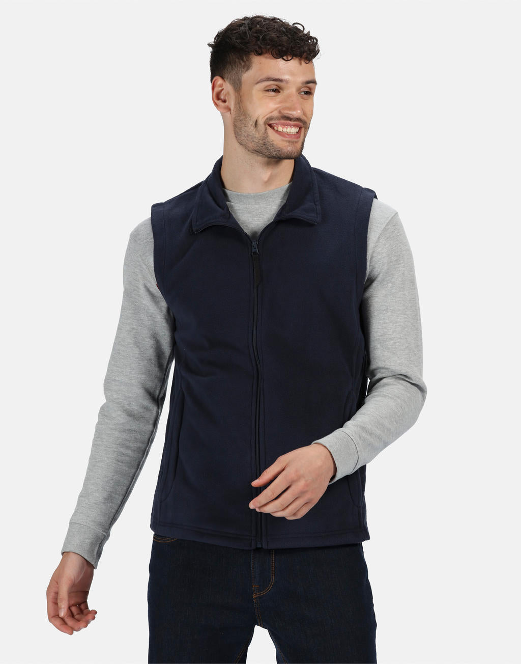 Micro Fleece Bodywarmer in Farbe Black