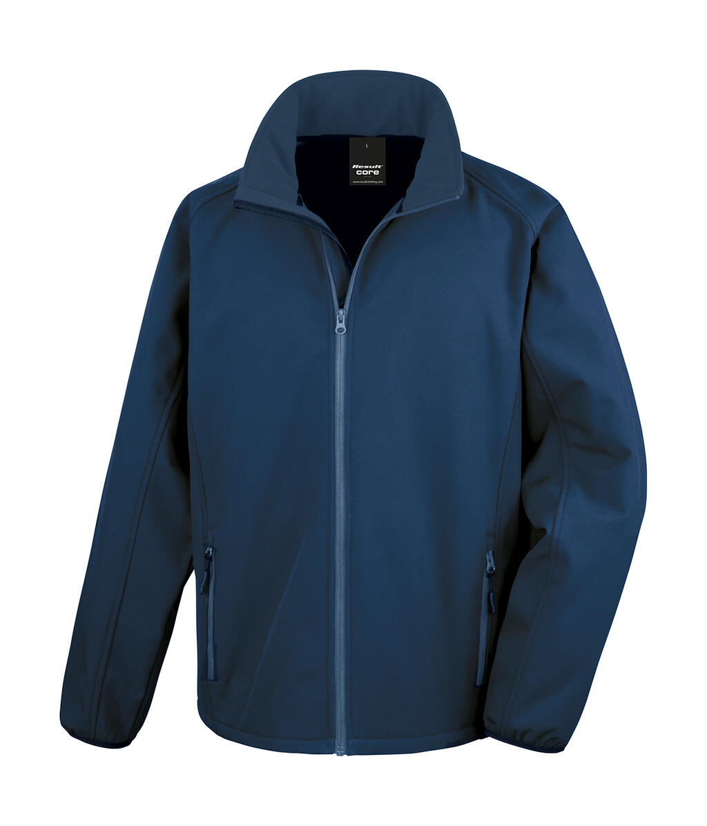 Printable Softshell Jacket in Farbe Navy/Navy