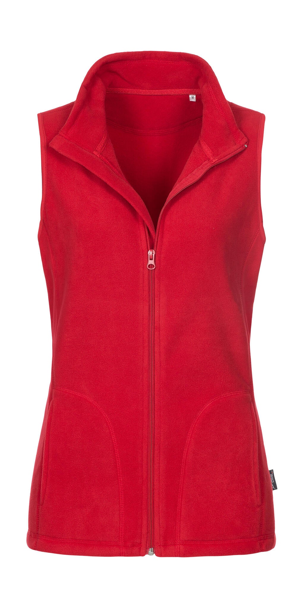 Fleece Vest Women in Farbe Scarlet Red