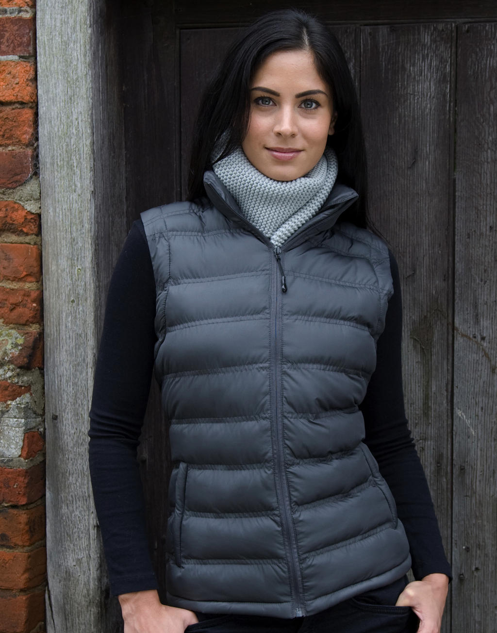 Ladies' Ice Bird Padded Gilet in Farbe Black