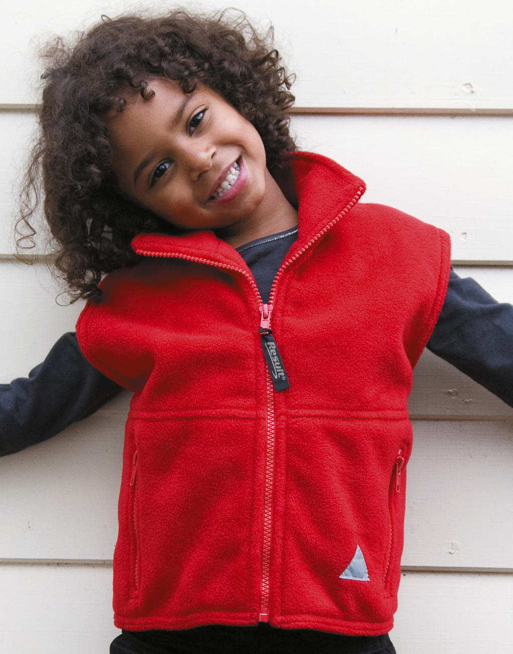 Kids' Fleece Bodywarmer in Farbe Navy