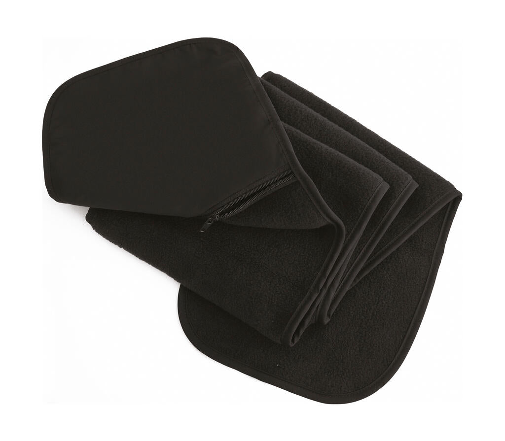 Fleece Scarf with Pocket in Farbe Black