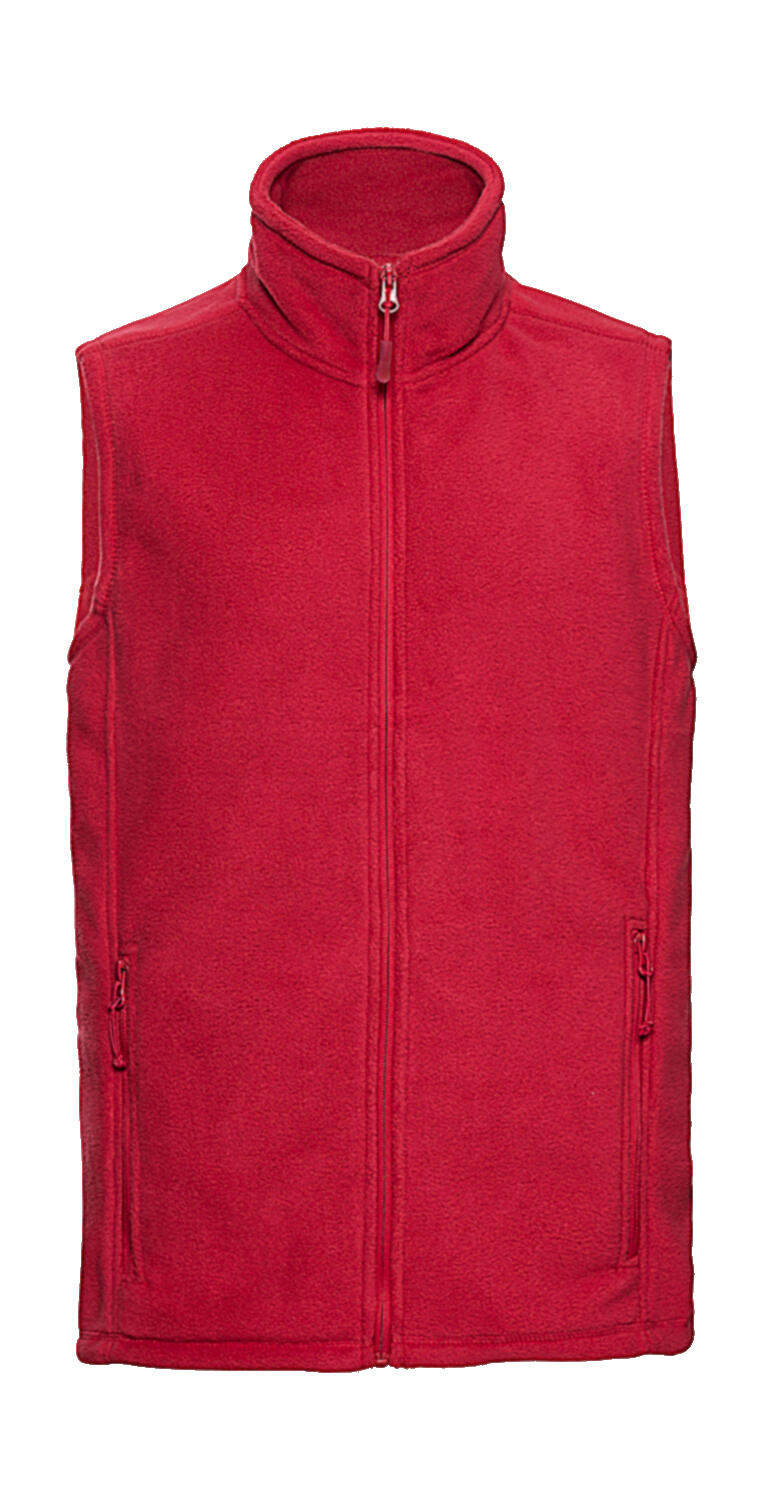 Men's Gilet Outdoor Fleece in Farbe Classic Red