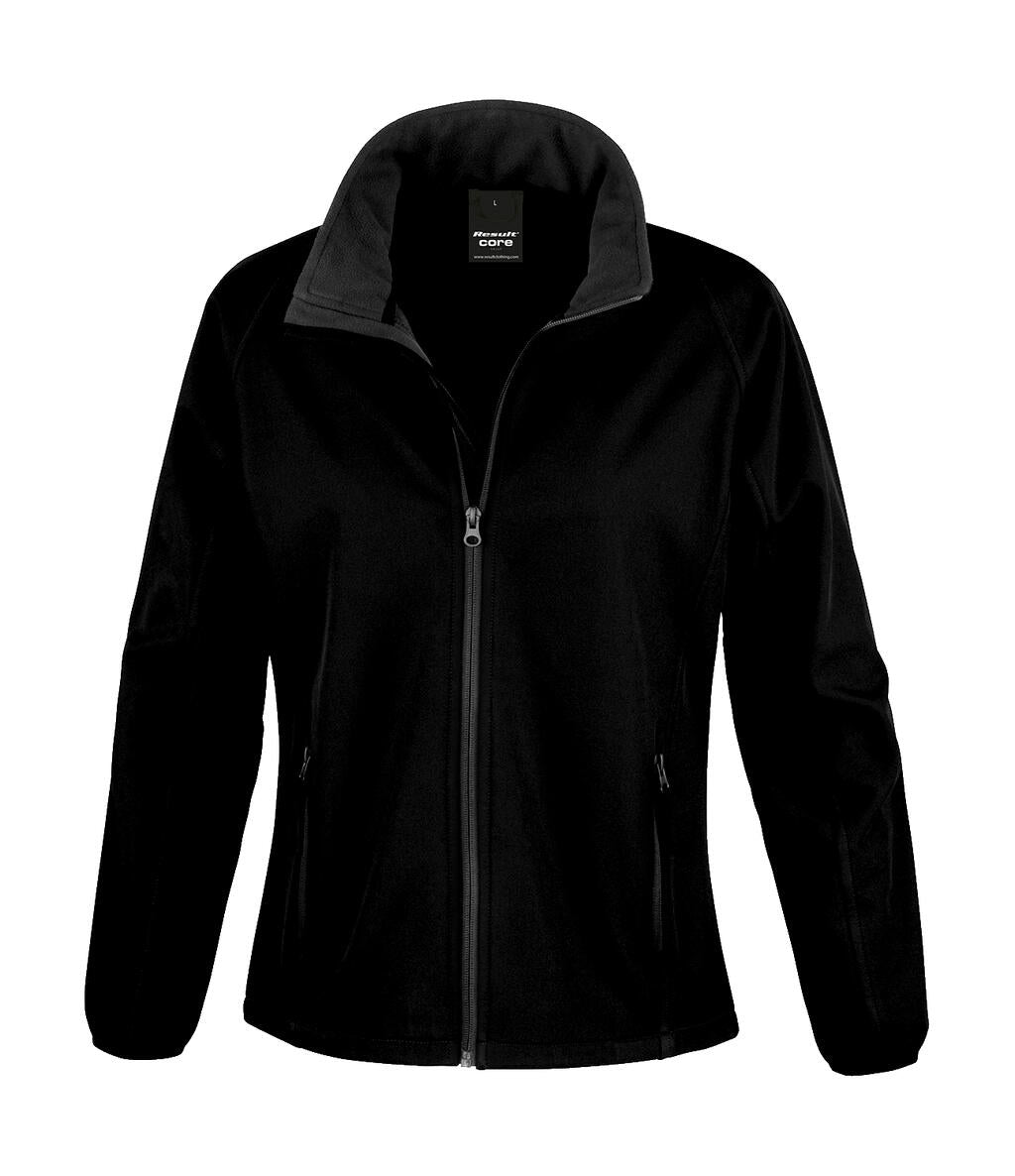 Ladies' Printable Softshell Jacket in Farbe Black/Black
