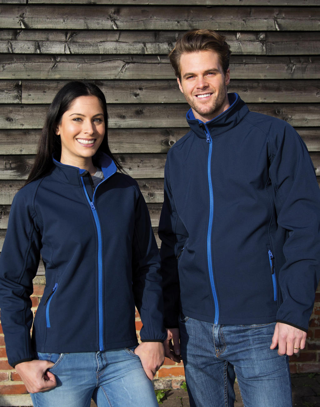 Ladies' Printable Softshell Jacket in Farbe White/Black