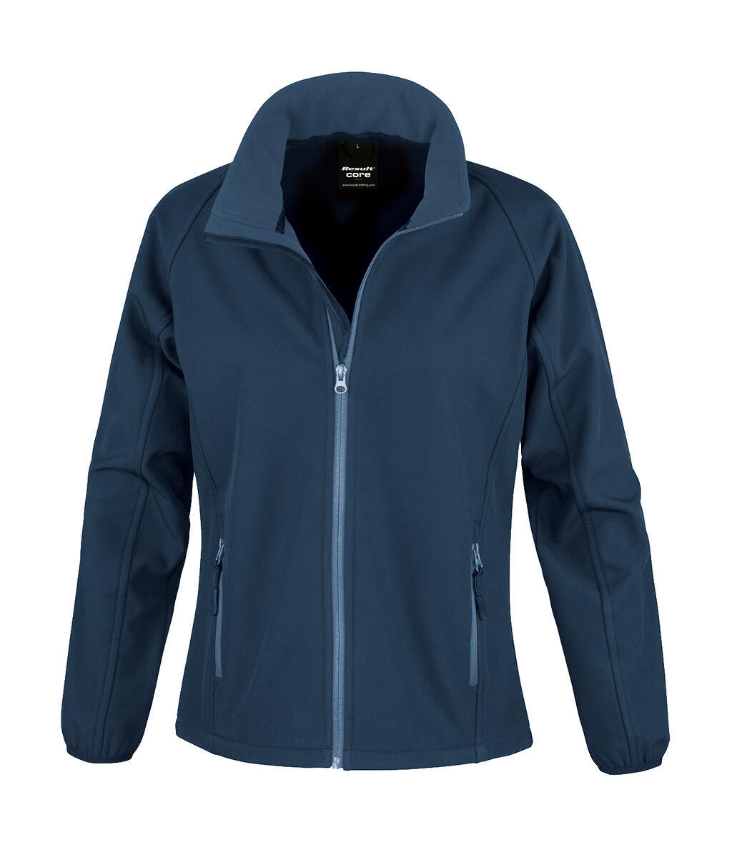 Ladies' Printable Softshell Jacket in Farbe Navy/Navy