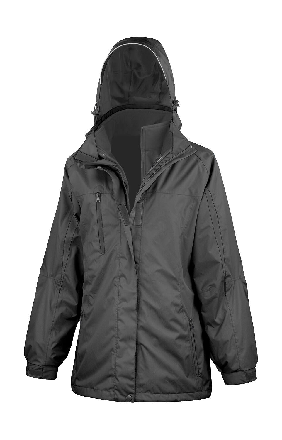Ladies' 3-in-1 Journey Jacket in Farbe Black/Black