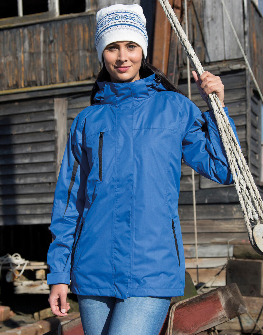 Ladies' 3-in-1 Journey Jacket in Farbe Black/Black