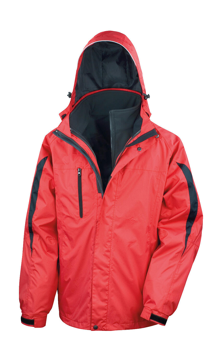 3-in-1 Journey Jacket in Farbe Red/Black