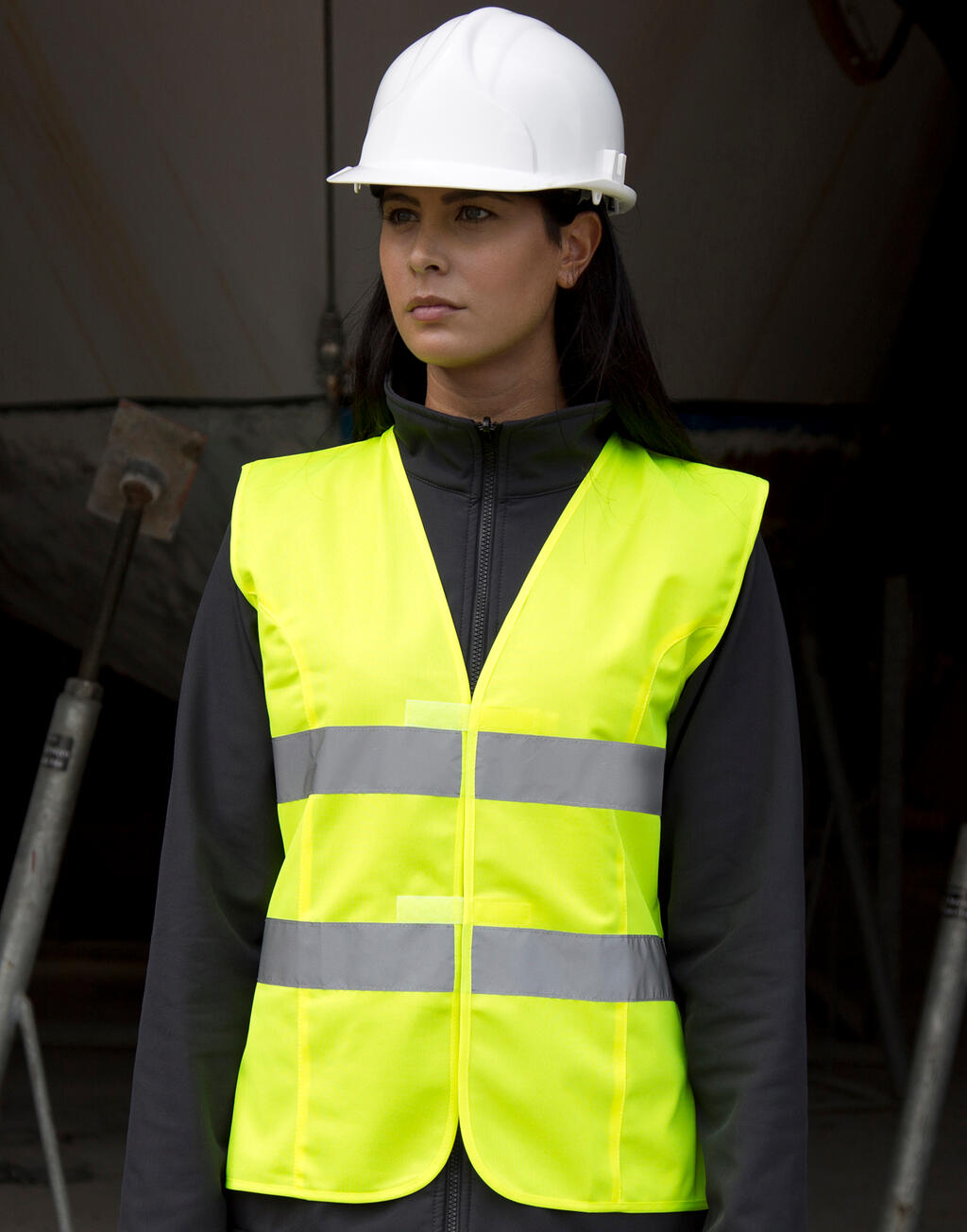 Women's Hi-Vis Tabard in Farbe Fluorescent Pink