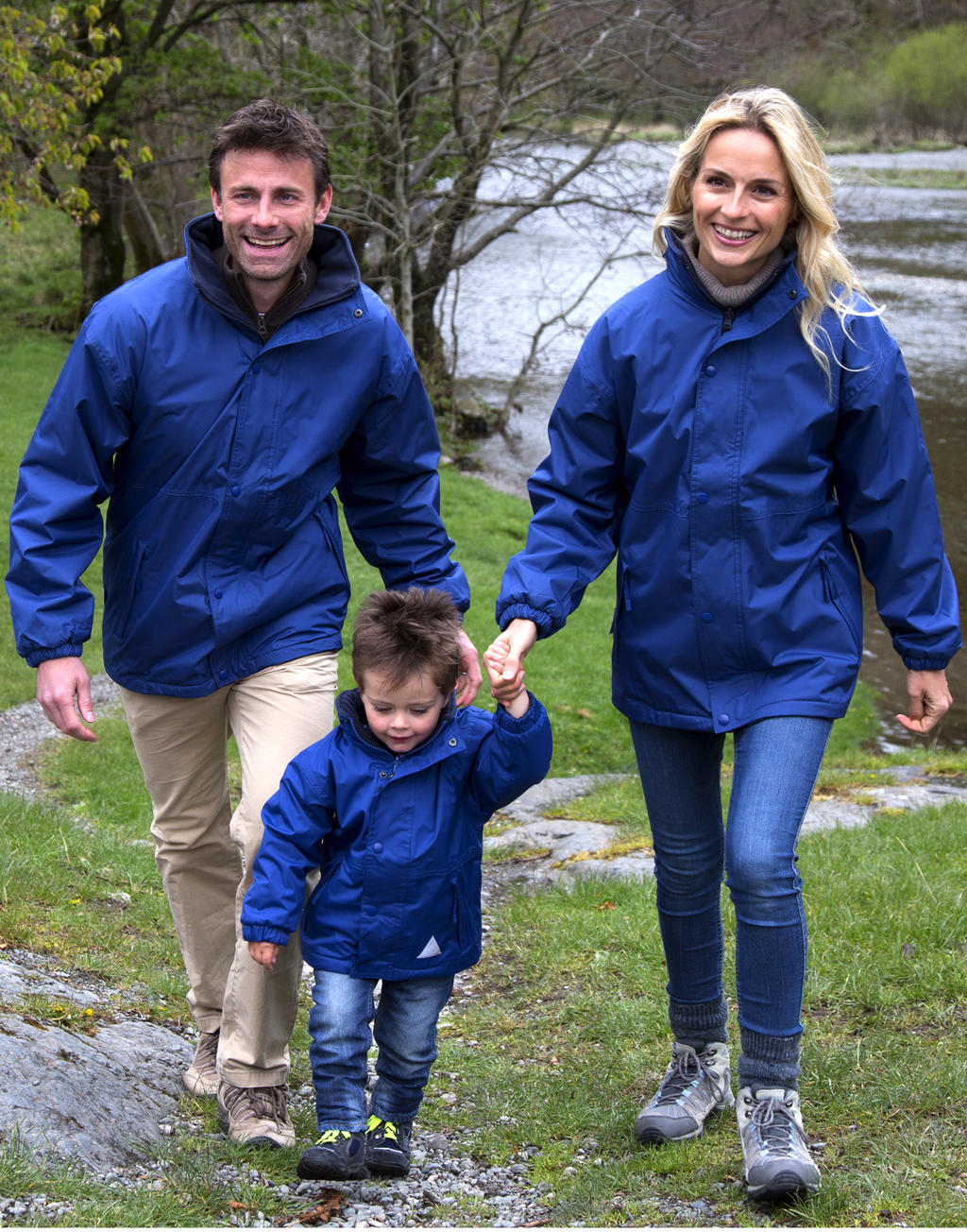 Junior Reversible Stormproof Jacket in Farbe Black/Grey