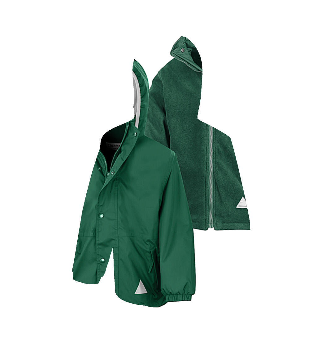 Junior Reversible Stormproof Jacket in Farbe Bottle/Bottle