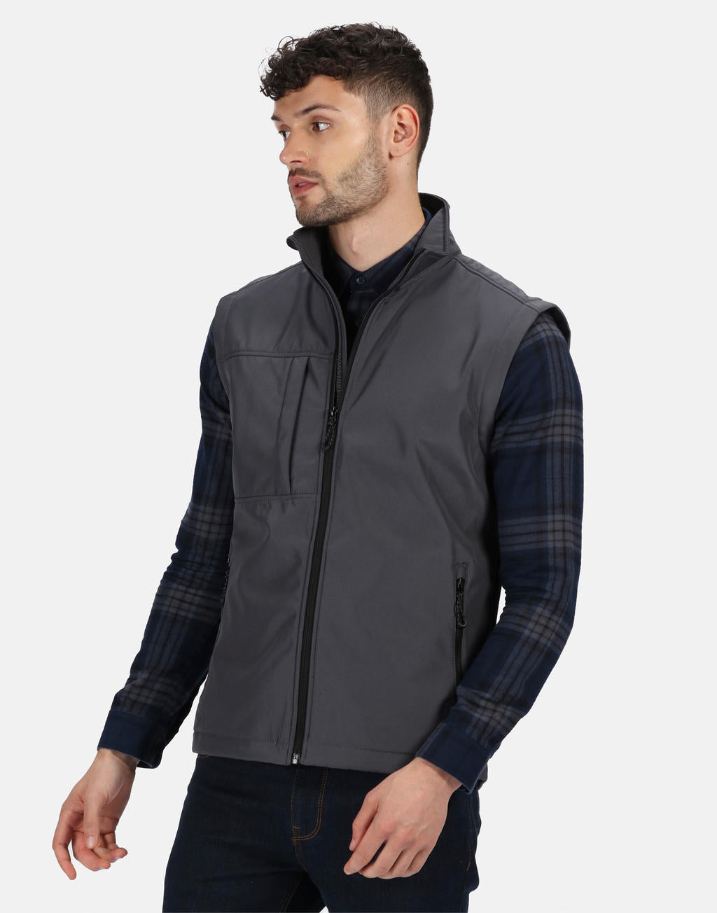 Octagon II Printable Bodywarmer in Farbe Black/Black