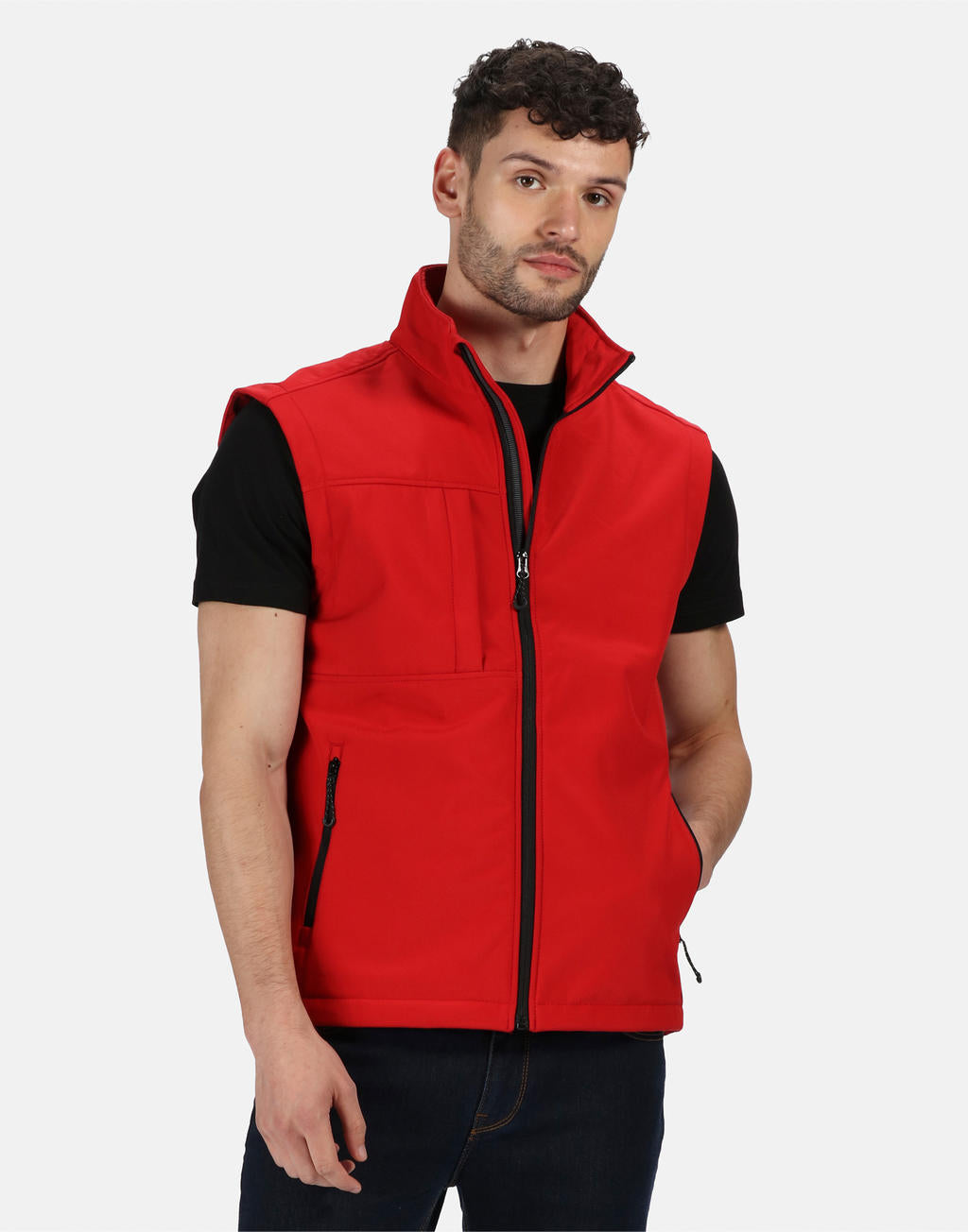 Octagon II Printable Bodywarmer in Farbe Black/Black