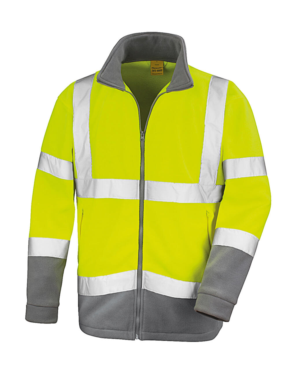 Safety Microfleece in Farbe Fluo Yellow/Grey
