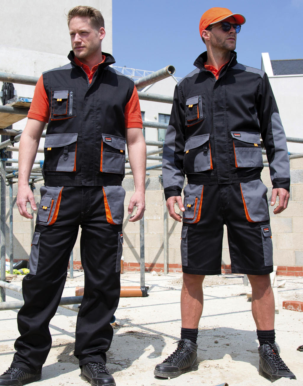 LITE Jacket in Farbe Grey/Black/Orange