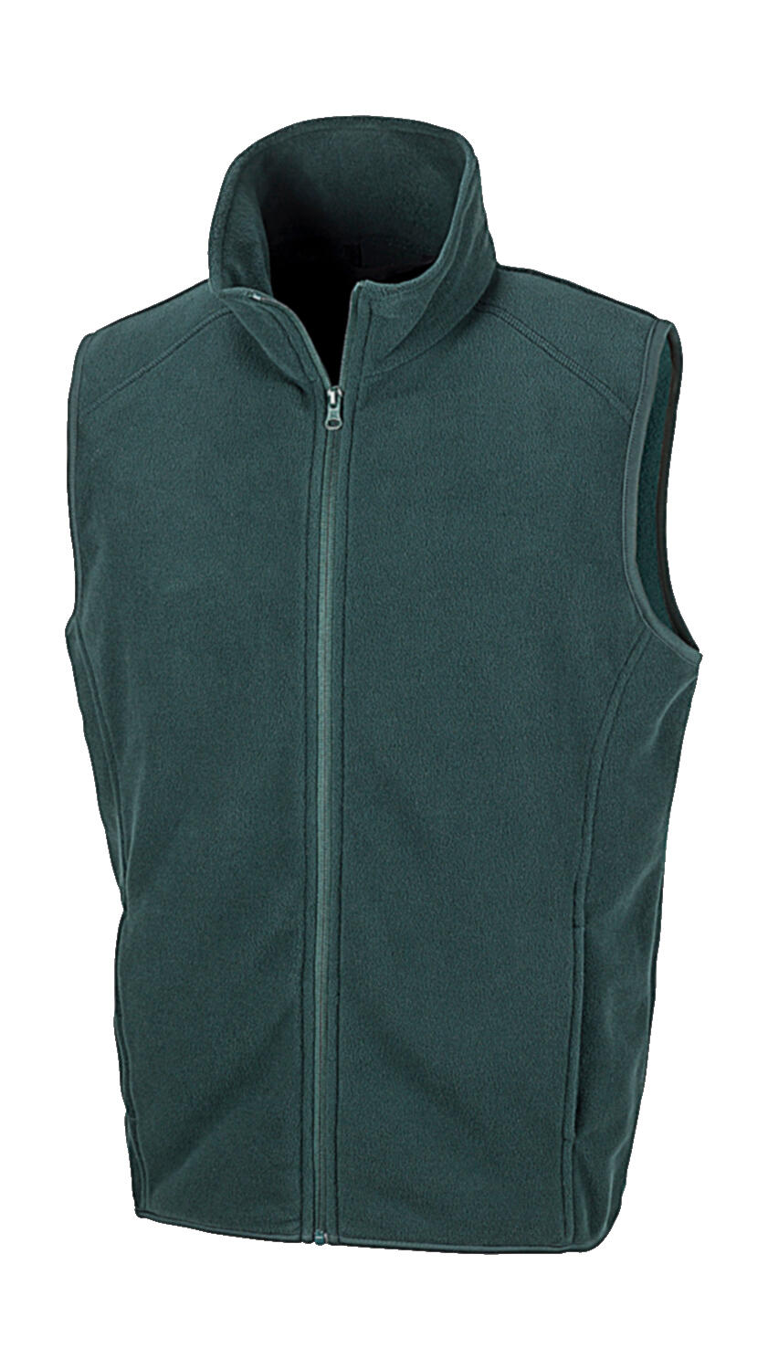 Micro Fleece Gilet in Farbe Forest