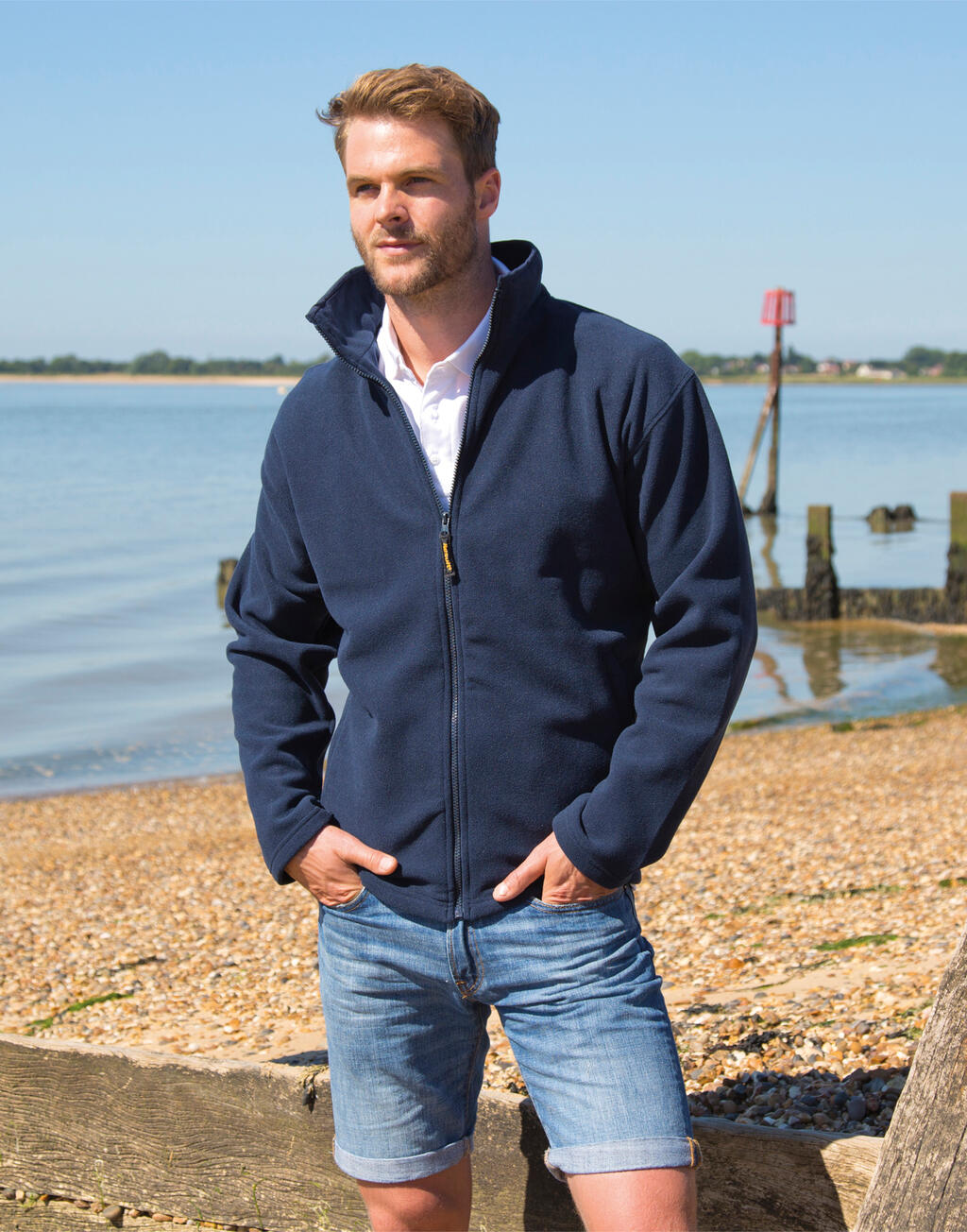 Horizon High Grade Microfleece Jacket in Farbe Black