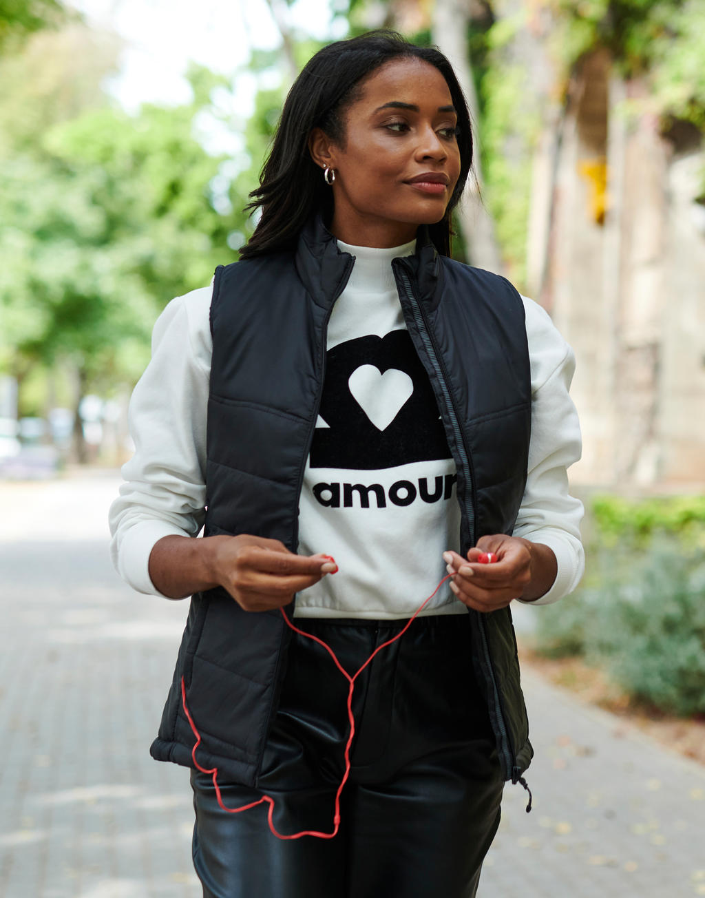 Women's Stage II Bodywarmer in Farbe Black