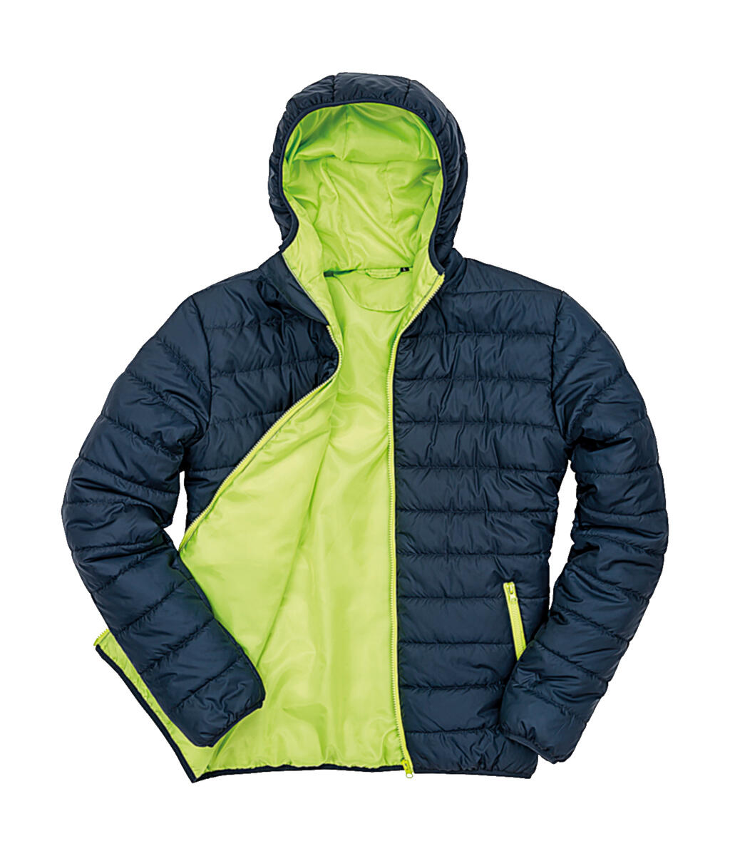 Soft Padded Jacket in Farbe Navy/Lime