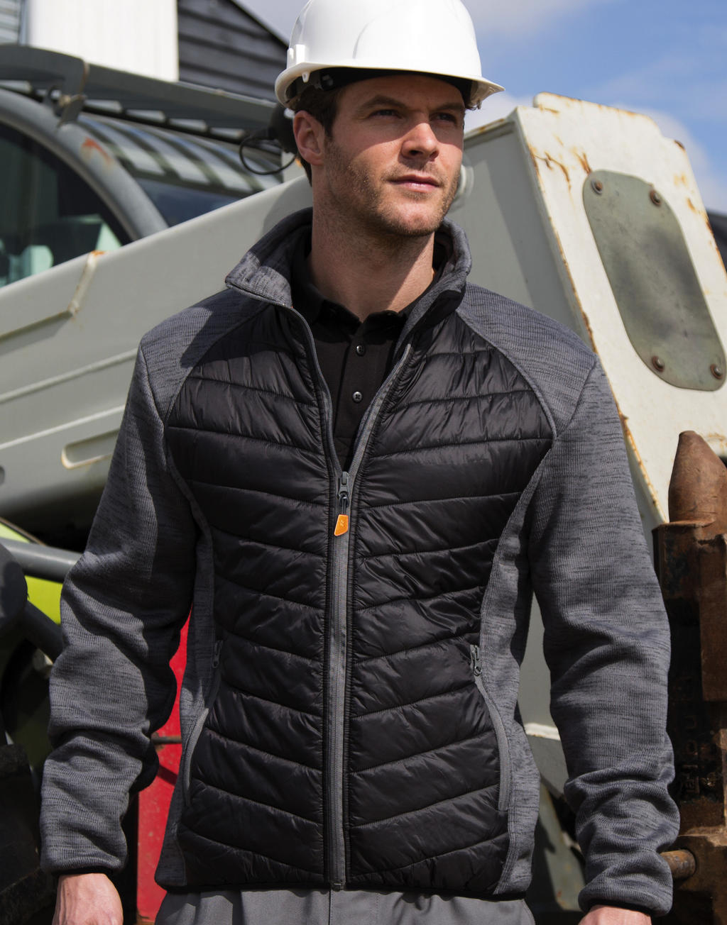 Elevator Jacket in Farbe Black/Grey Marl