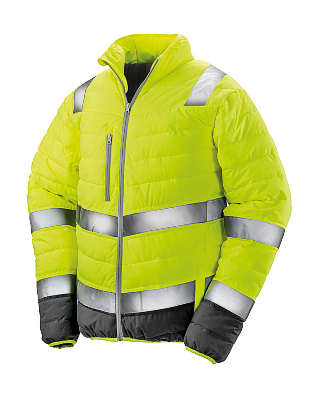 Soft Padded Safety Jacket in Farbe Fluo Yellow/Grey