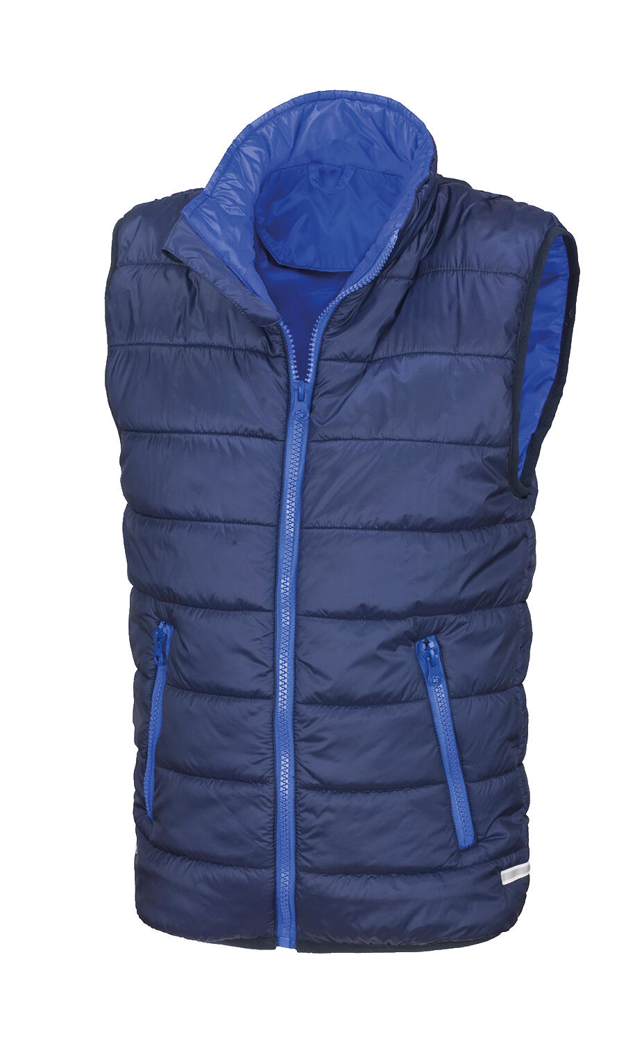 Junior/Youth Padded Bodywarmer in Farbe Navy/Royal