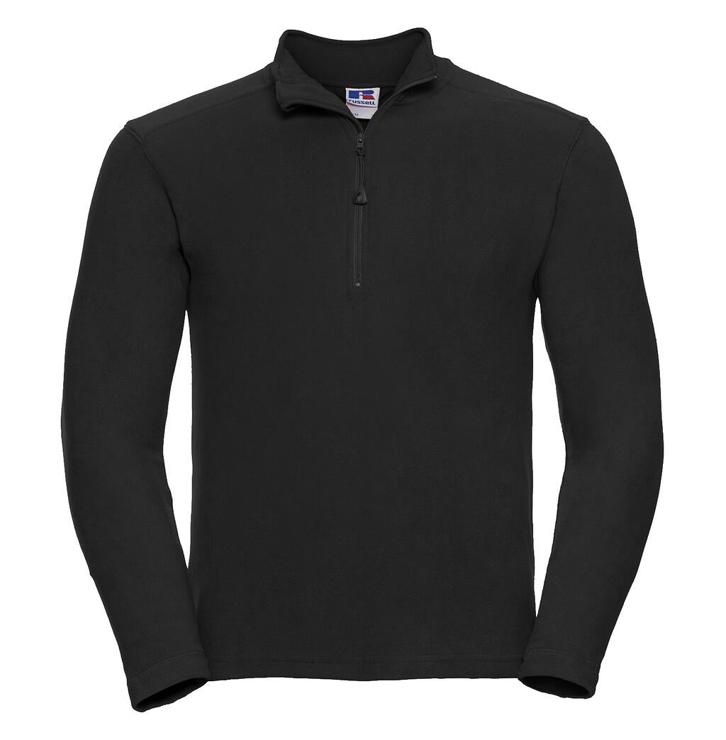 Men's 1/4 Zip Microfleece in Farbe Black