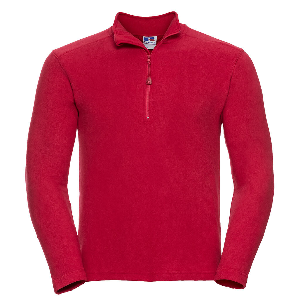 Men's 1/4 Zip Microfleece in Farbe Classic Red