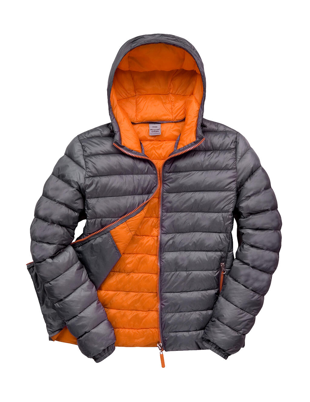 Snow Bird Hooded Jacket in Farbe Grey/Orange