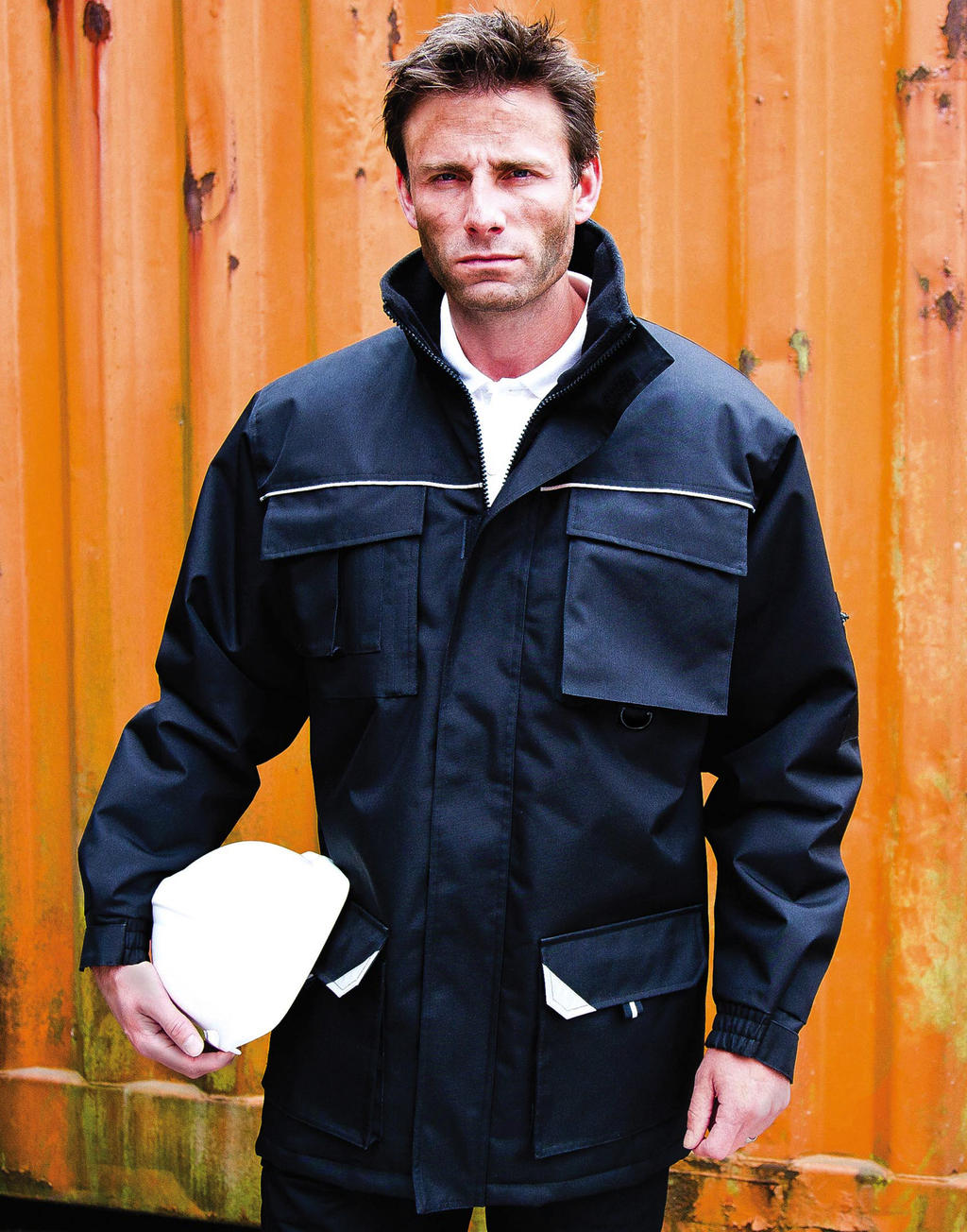 Work-Guard Sabre Long Coat in Farbe Black