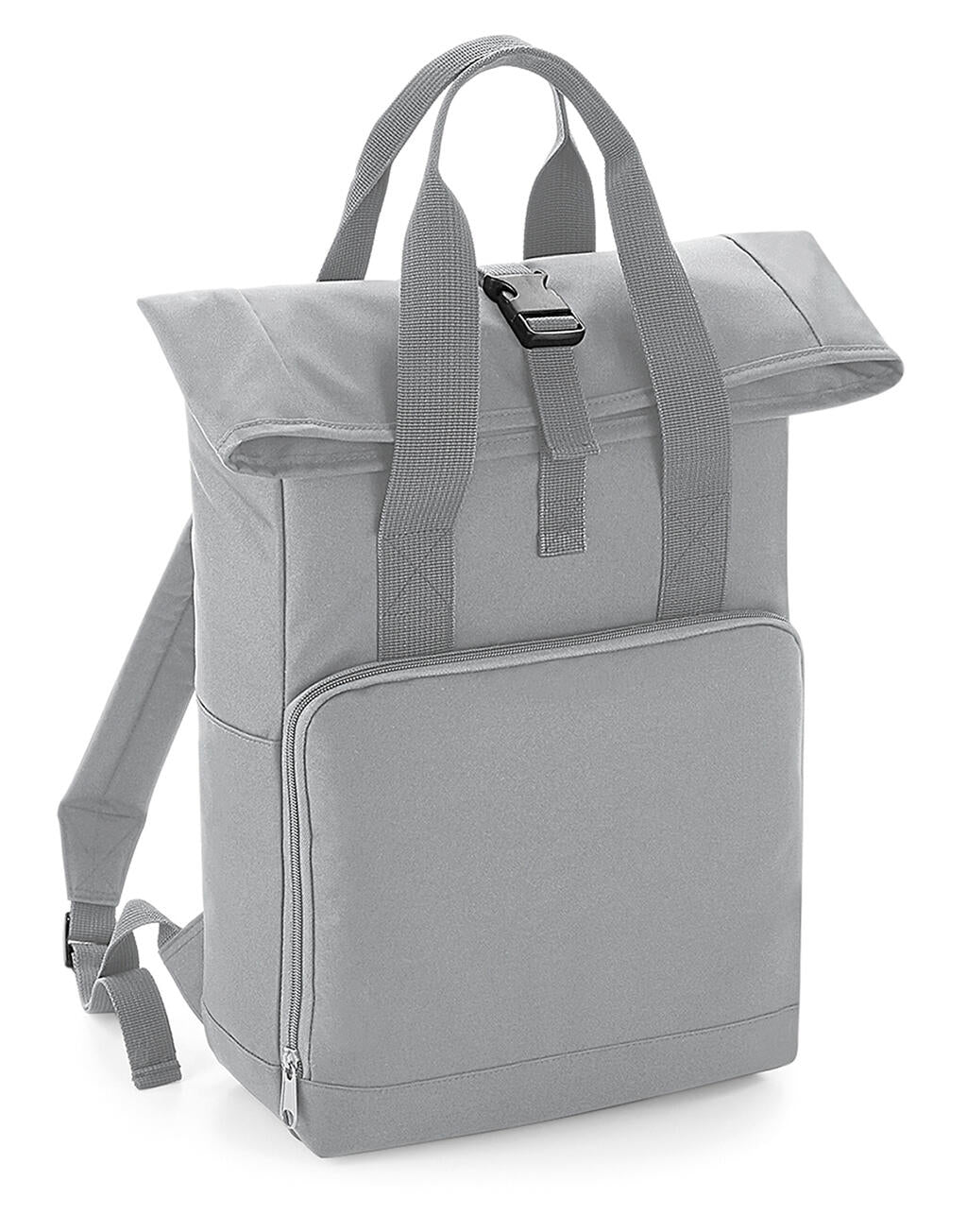 Twin Handle Roll-Top Backpack in Farbe Light Grey
