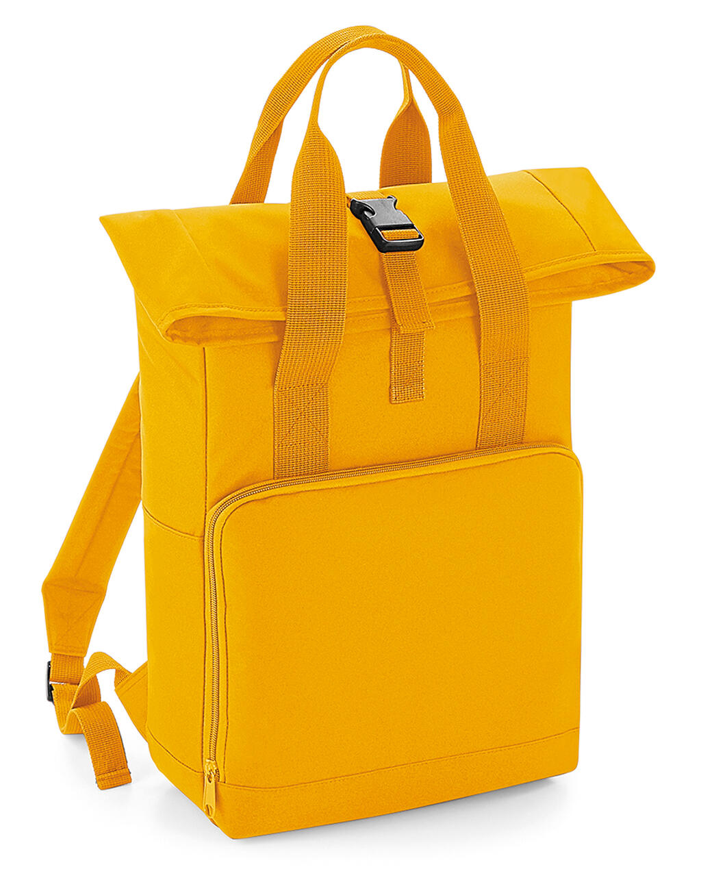 Twin Handle Roll-Top Backpack in Farbe Mustard